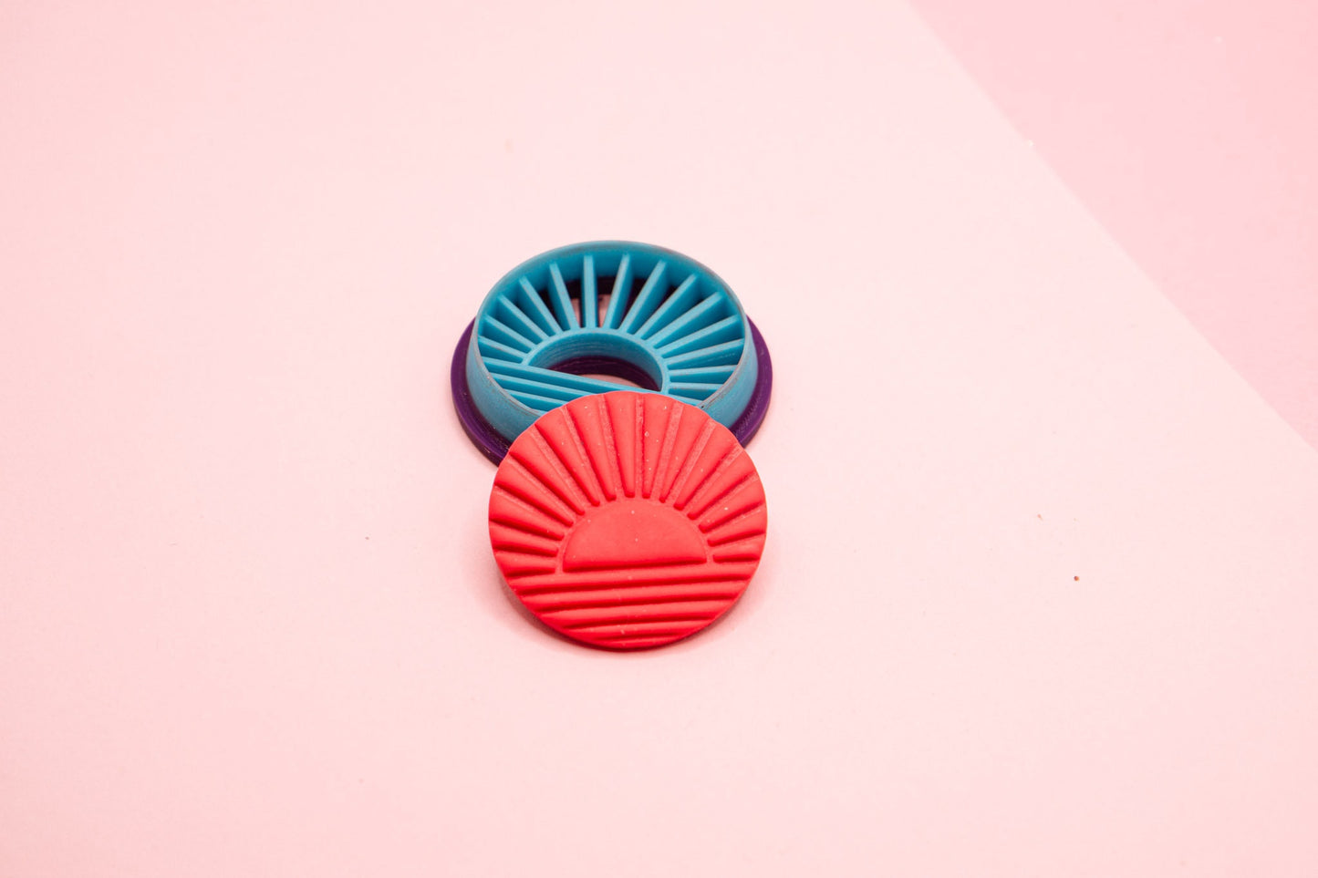 Rising Sun Clay Cutter, Sunset Cutter, Sunrise Cutter, Art Deco Cutter, Boho Cutter