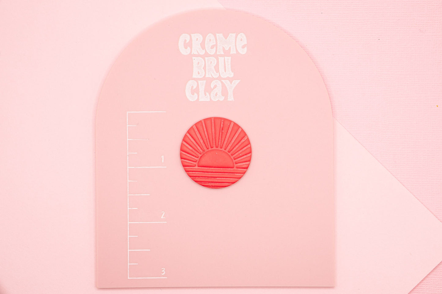 Rising Sun Clay Cutter, Sunset Cutter, Sunrise Cutter, Art Deco Cutter, Boho Cutter