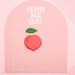 Peach with Leaf Clay Cutter, Realistic Peach Cutter, Boho Cutter