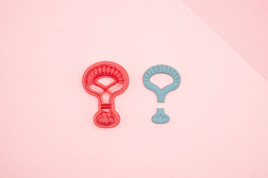 Art Deco Drop Clay Cutter, Boho Patterned Polymer Clay Cutter