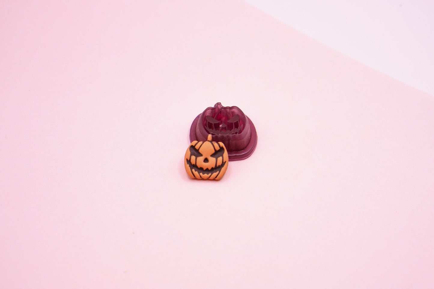 Micro Jack O Lantern Pumpkin Polymer Clay Cutter