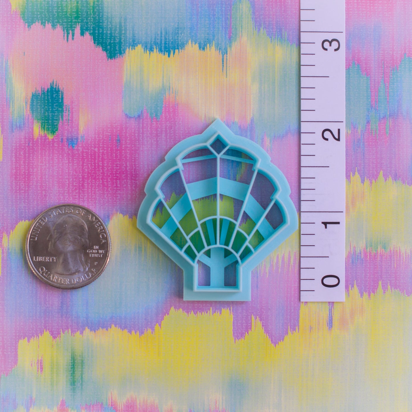 Art Deco Shell Fan Cutter