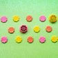 Floral Imprinted Flower Stud Clay Cutter
