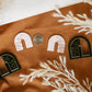 Small Climbing Leaf Arch Polymer Clay Cutter Set