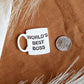 World's Best Boss Mug Polymer Clay Cutter