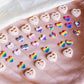 LGBTQIA+ Pride Heart Stud Polymer Clay Cutter Set