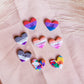 LGBTQIA+ Pride Heart Stud Polymer Clay Cutter Set