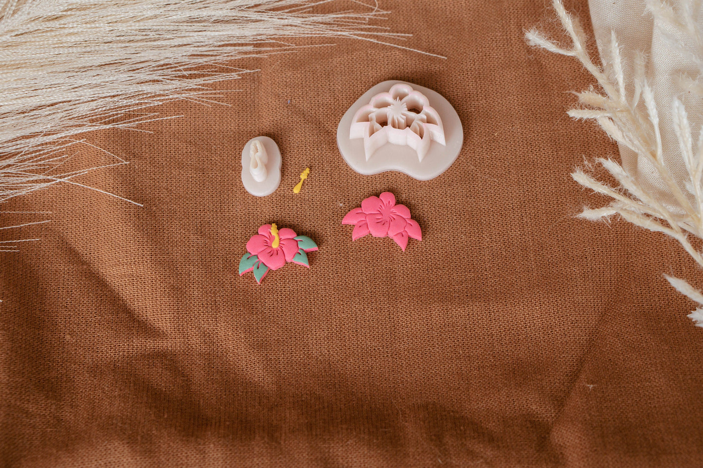 Hibiscus Polymer Clay Cutter Set