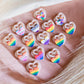LGBTQIA+ Pride Heart Stud Polymer Clay Cutter Set