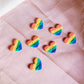LGBTQIA+ Pride Heart Stud Polymer Clay Cutter Set