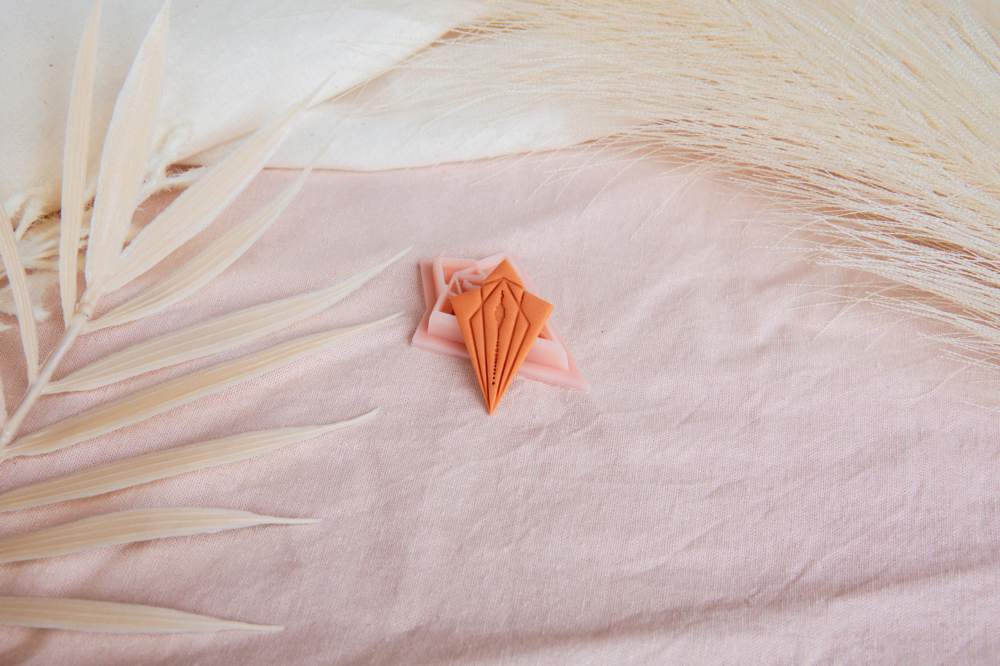 Geometric Nature Inspired Polymer Clay Cutter, Forest Moon Arrowhead Shaped Clay Cutter, IsabellaEllisStudios COLLAB Cutter, Craft Tools