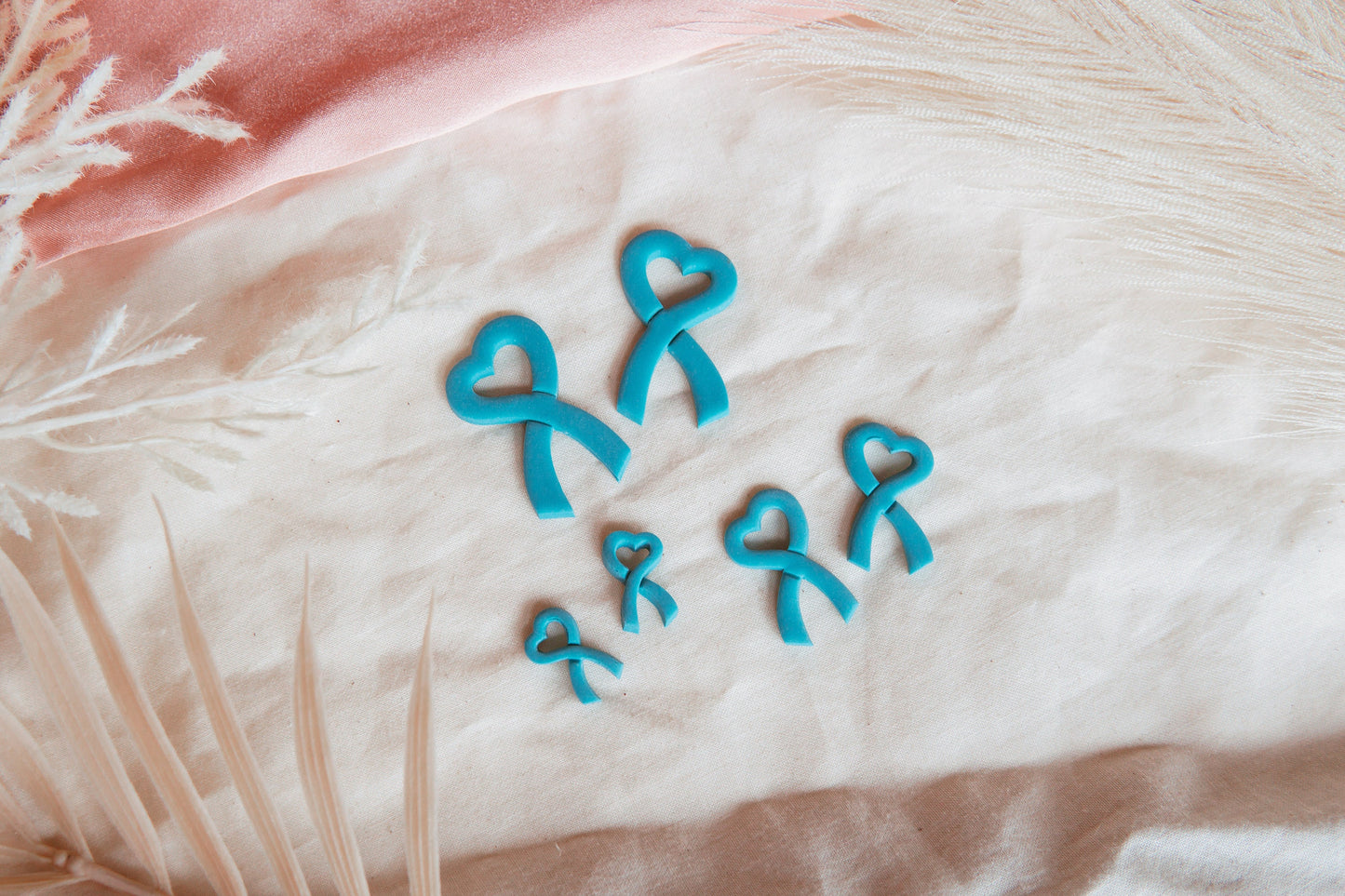 Cancer Awareness Ribbon Polymer Clay Cutter Set