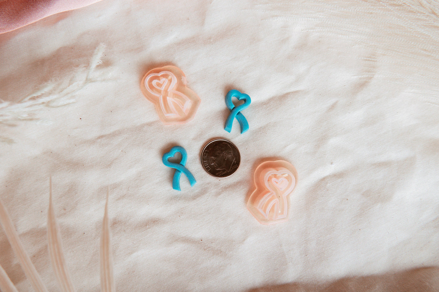 Cancer Awareness Ribbon Polymer Clay Cutter Set