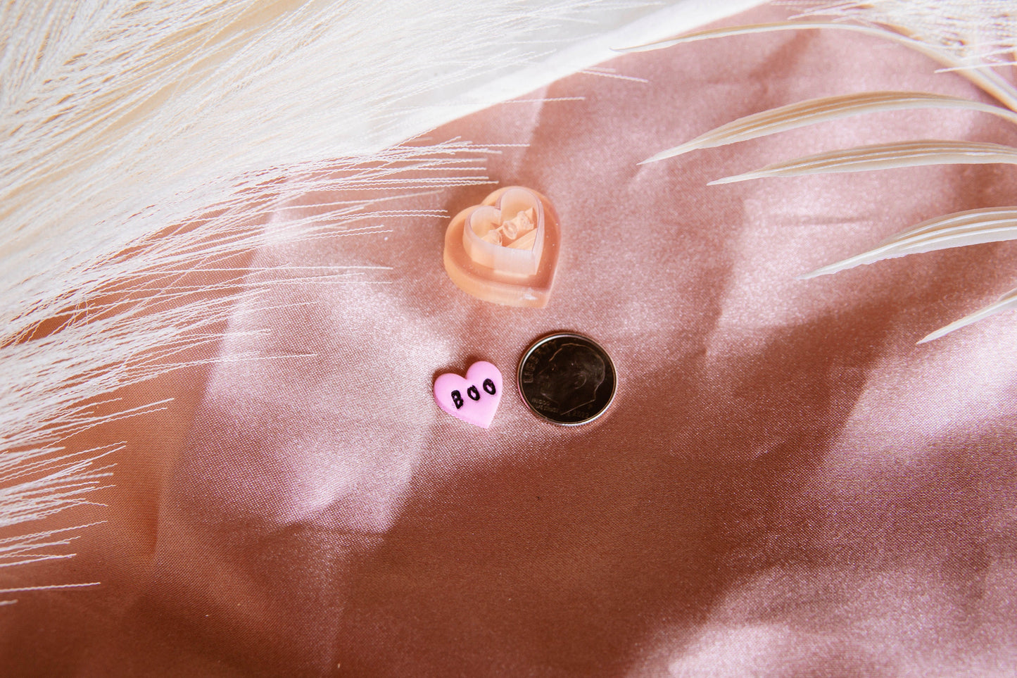 BOO Heart Polymer Clay Cutter