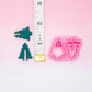 3 Dimensional Christmas Tree Polymer Clay Cutter Set