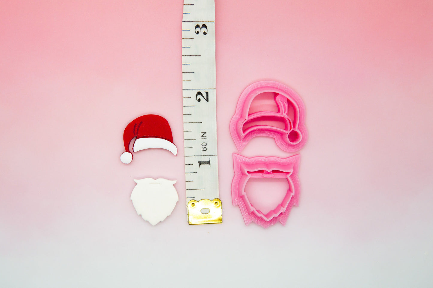 Santa Hat and Beard Polymer Clay Cutter Set