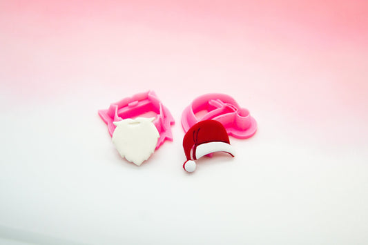 Santa Hat and Beard Polymer Clay Cutter Set