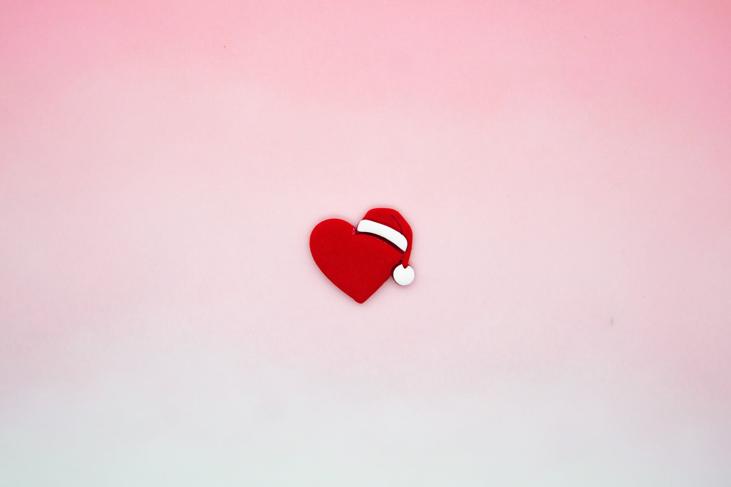 Santa Hat Heart Polymer Clay Cutter