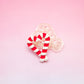 Candy Cane Heart Polymer Clay Cutter