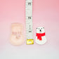 Christmas Polar Bear Polymer Clay Cutter, Resin Printed Craft Tool, Christmas Holiday Themed Clay Cutter
