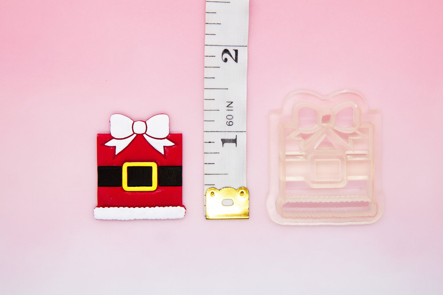 Santa Gift Box Polymer Clay Cutter