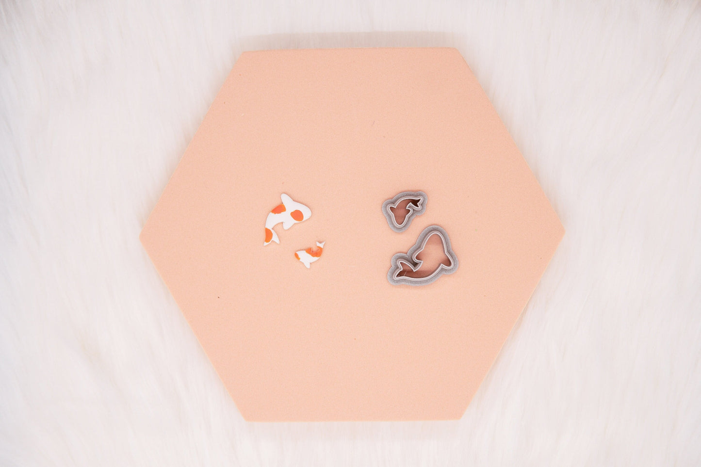 Koi Fish Polymer Clay Cutter, Japanese Garden Fish Clay Cutter, Craft Tools