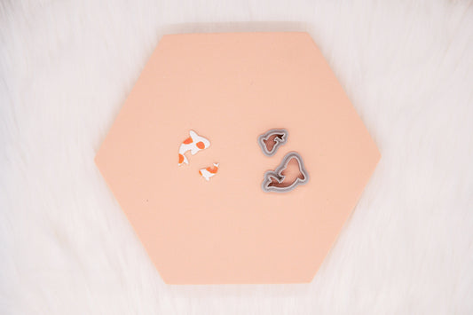 Koi Fish Polymer Clay Cutter, Japanese Garden Fish Clay Cutter, Craft Tools