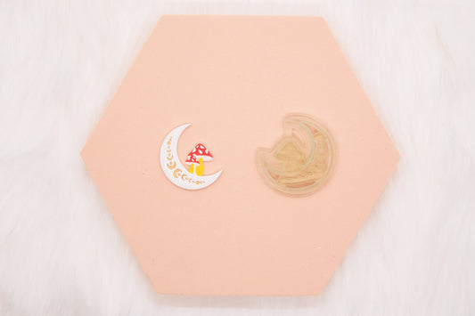 Moon Mushroom Polymer Clay Cutter, Nature Inspired Clay Cutter, Craft Tools