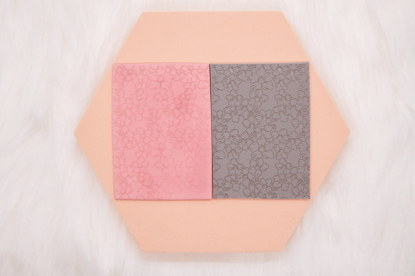 Floral Cherry Blossom Polymer Clay Texture Mat