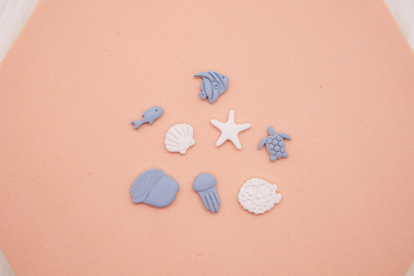 Ocean Themed Polymer Clay Micro Cutter Set, Fish Clay Cutter, Shell Clay Cutter, Jellyfish Clay Cutter, Craft Tools Set