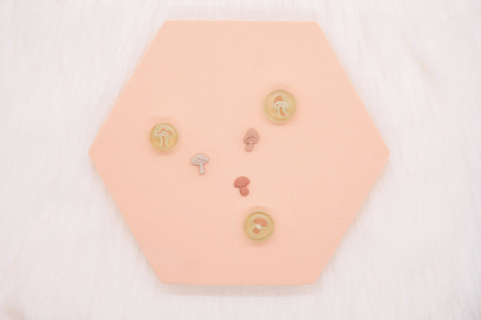 Mushroom Polymer Clay Micro Cutter Set, Mushrooms Nature Clay Cutter, Craft Tools Set
