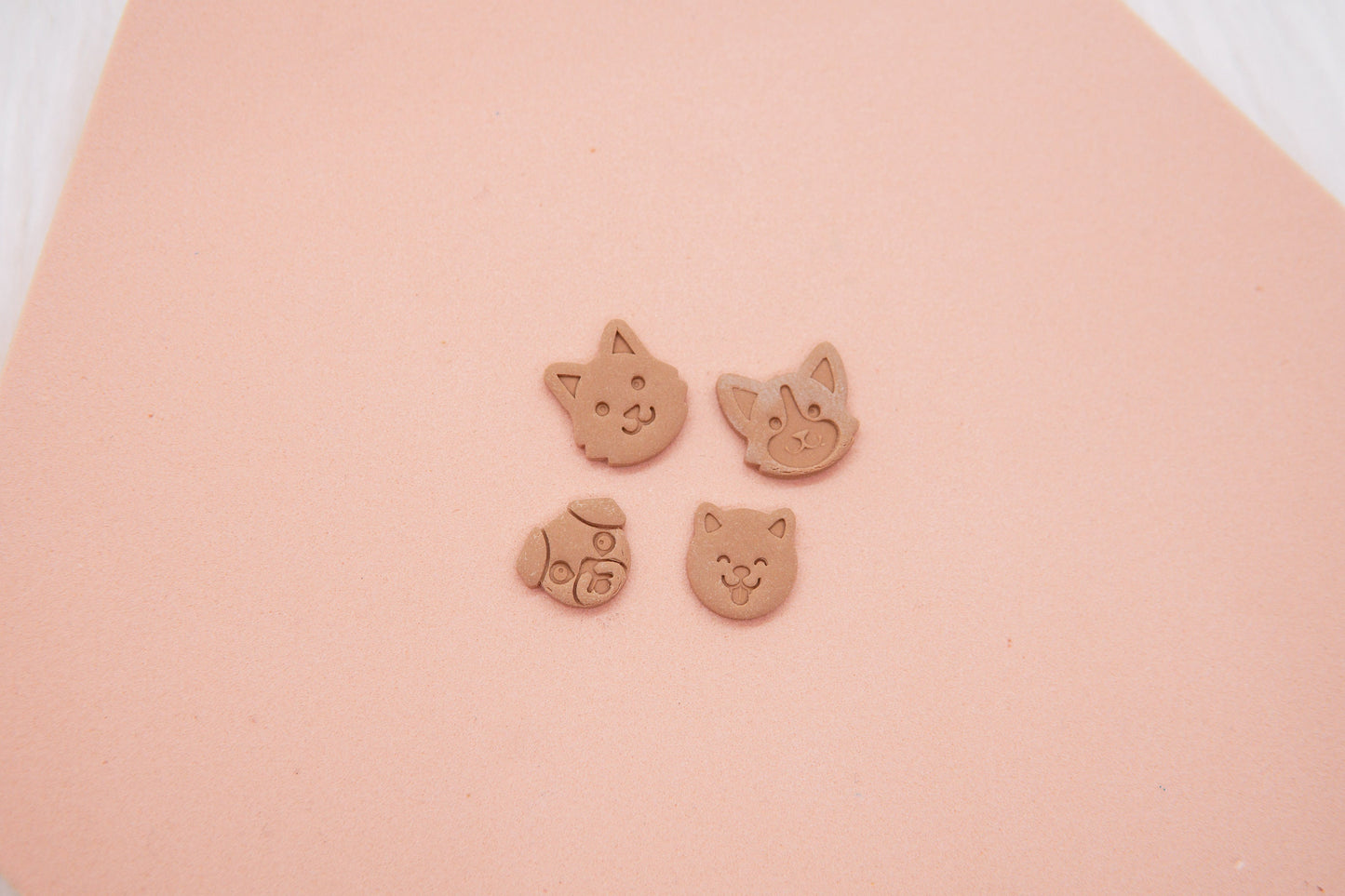 Dog Polymer Clay Micro Cutter Set, Resin Printed Craft Tool, Kawaii Dogs Polymer Clay Cutters