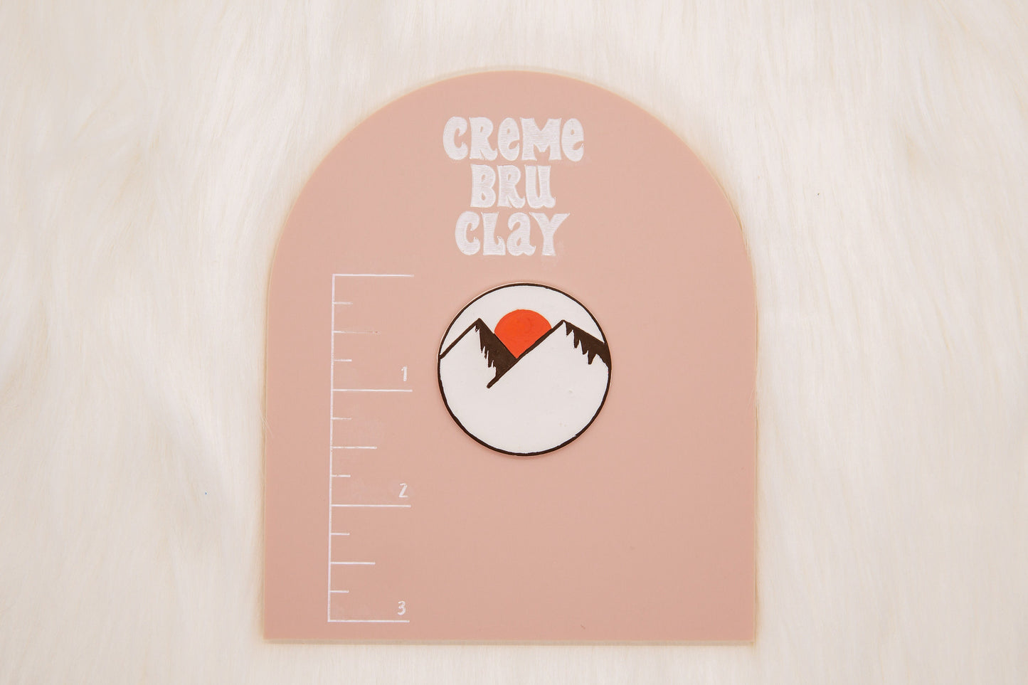 Sunset Mountain Circle Polymer Clay Cutter, Nature Scenery Clay Cutter, Craft Tools