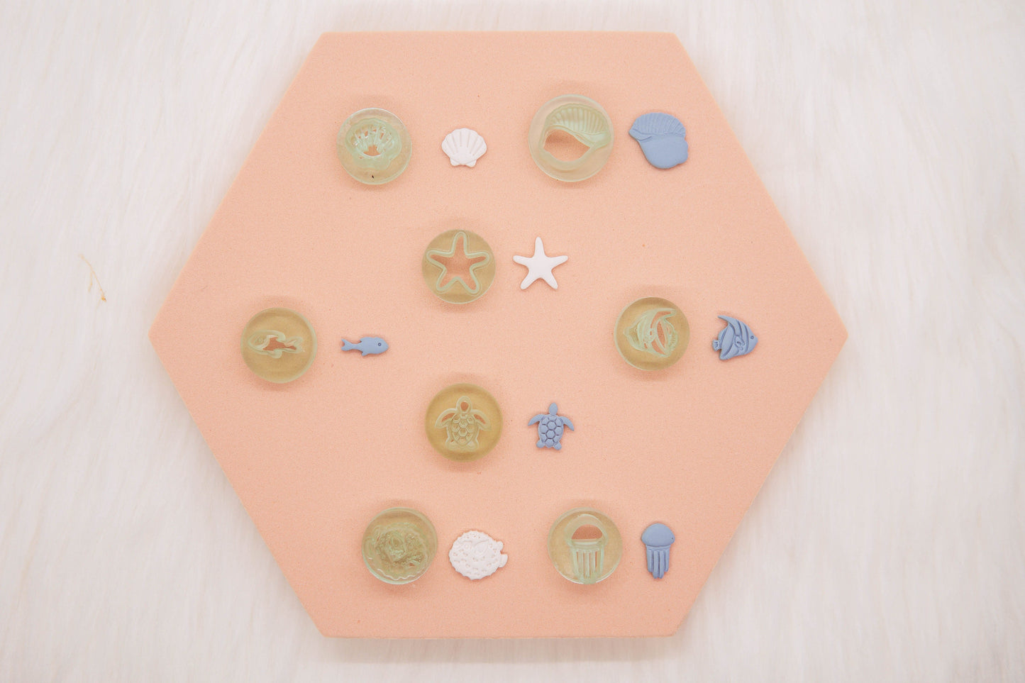 Ocean Themed Polymer Clay Micro Cutter Set, Fish Clay Cutter, Shell Clay Cutter, Jellyfish Clay Cutter, Craft Tools Set