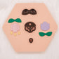 Organic Retro Floral Clay Cutter, Retro Flower Organic Clay Cutter, Polymer Clay Craft Tools Set