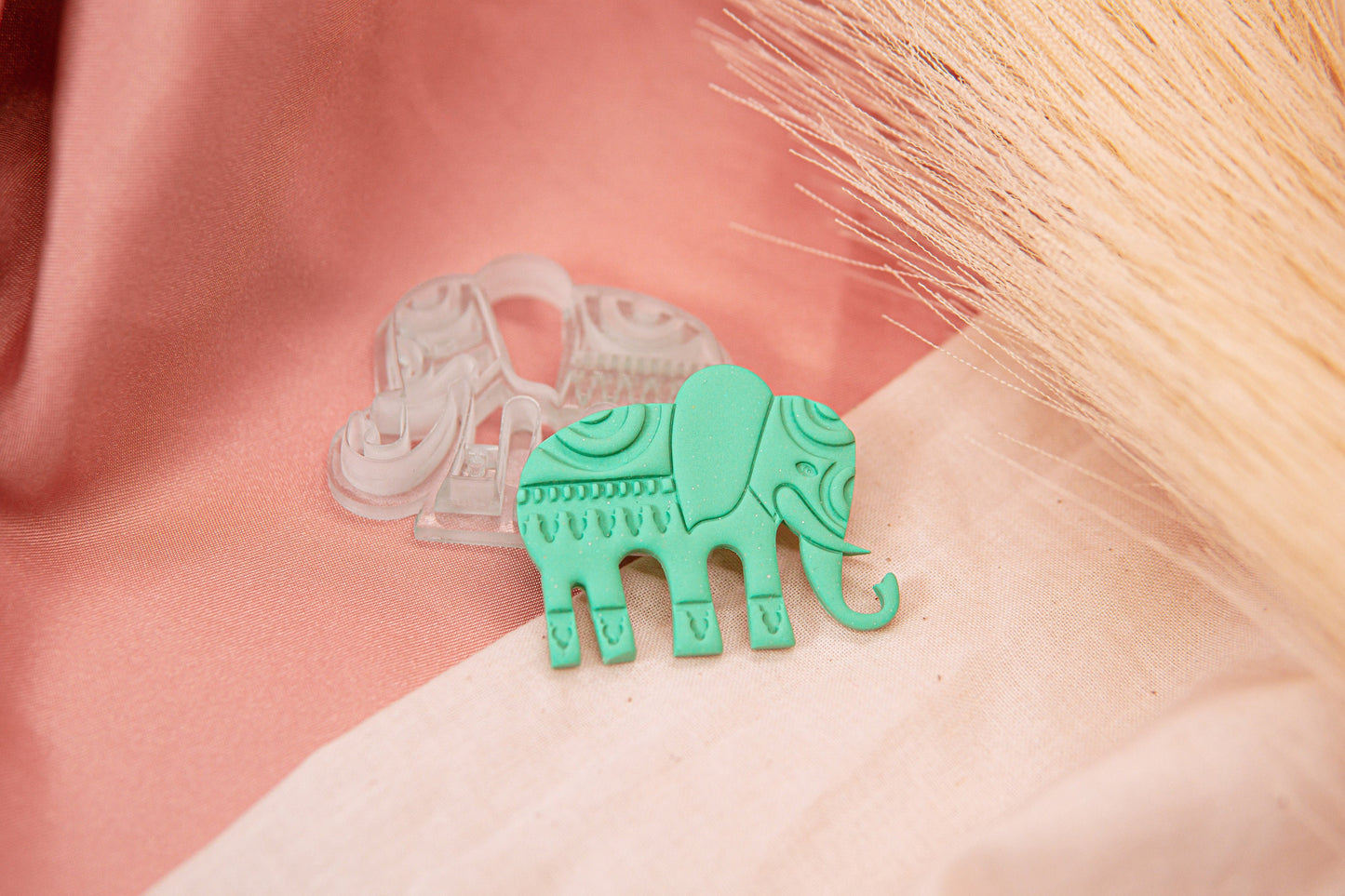 Mandala Elephant Polymer Clay Cutter, Elephant Clay Cutter, Clay Craft Tool, Shop.Rangeen Collab Cutter