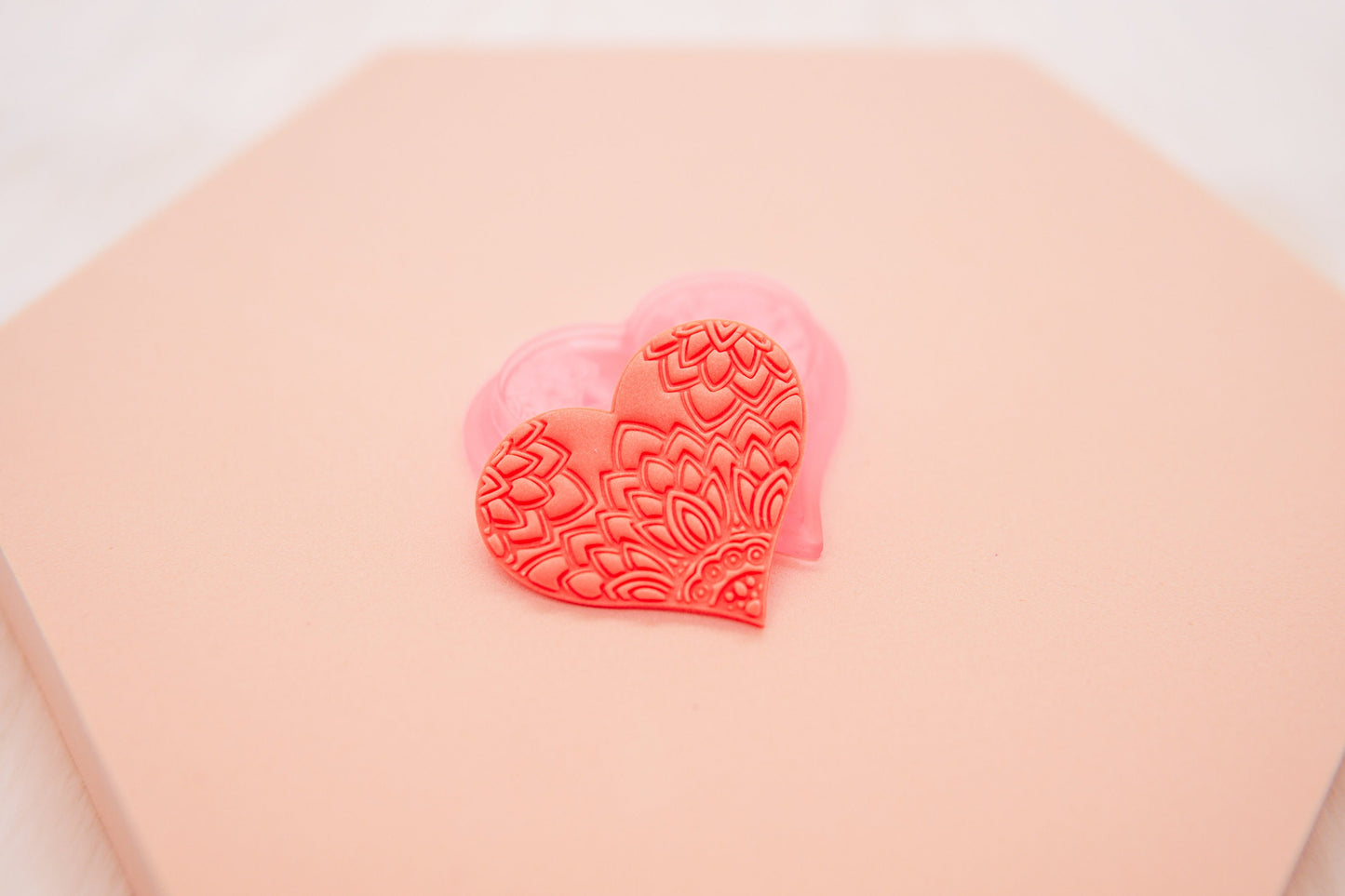Mandala Heart Polymer Clay Cutter, Unique Heart Clay Cutter, Clay Craft Tool, Shop.Rangeen Collab Cutter