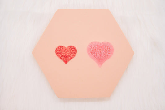Mandala Heart Polymer Clay Cutter, Unique Heart Clay Cutter, Clay Craft Tool, Shop.Rangeen Collab Cutter