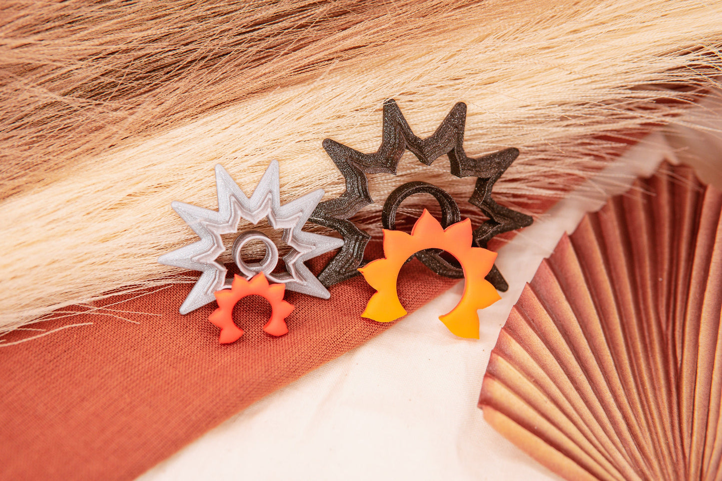 Sunburst Polymer Clay Cutter, Simple Mandala Shaped Clay Cutter, Clay Craft Tool, Shop.Rangeen Collab Cutter