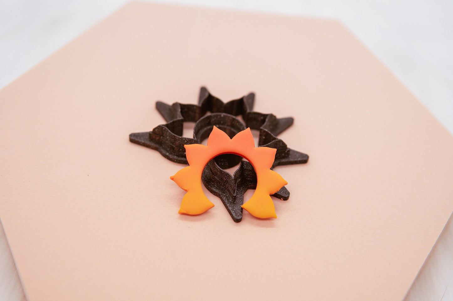 Sunburst Polymer Clay Cutter, Simple Mandala Shaped Clay Cutter, Clay Craft Tool, Shop.Rangeen Collab Cutter