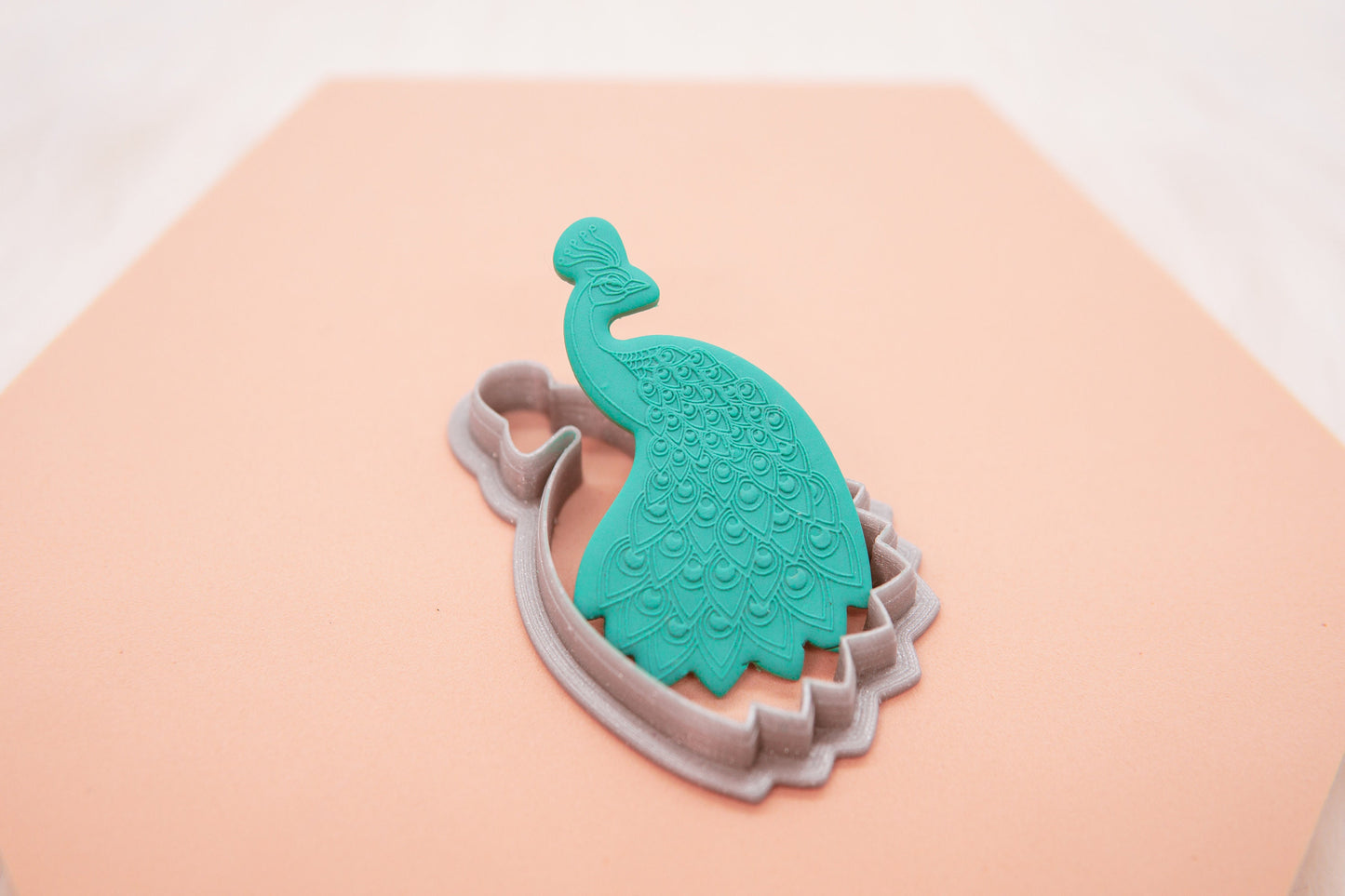 Peacock Polymer Clay Texture Sheet/Cutter Set