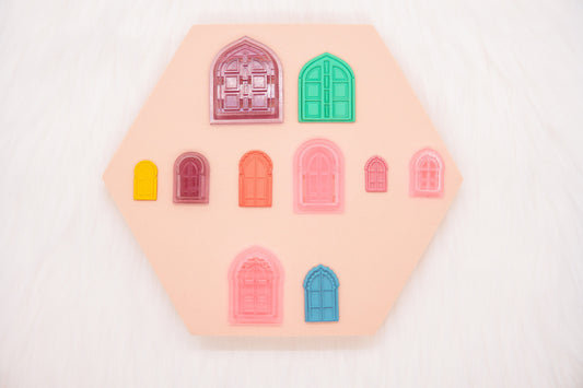 Taj Mahal Polymer Clay Cutter Set, Desi Doors Clay Cutter, Clay Craft Tool, Shop.Rangeen Collab Cutter