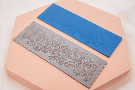 Henna Polymer Clay Texture Mat