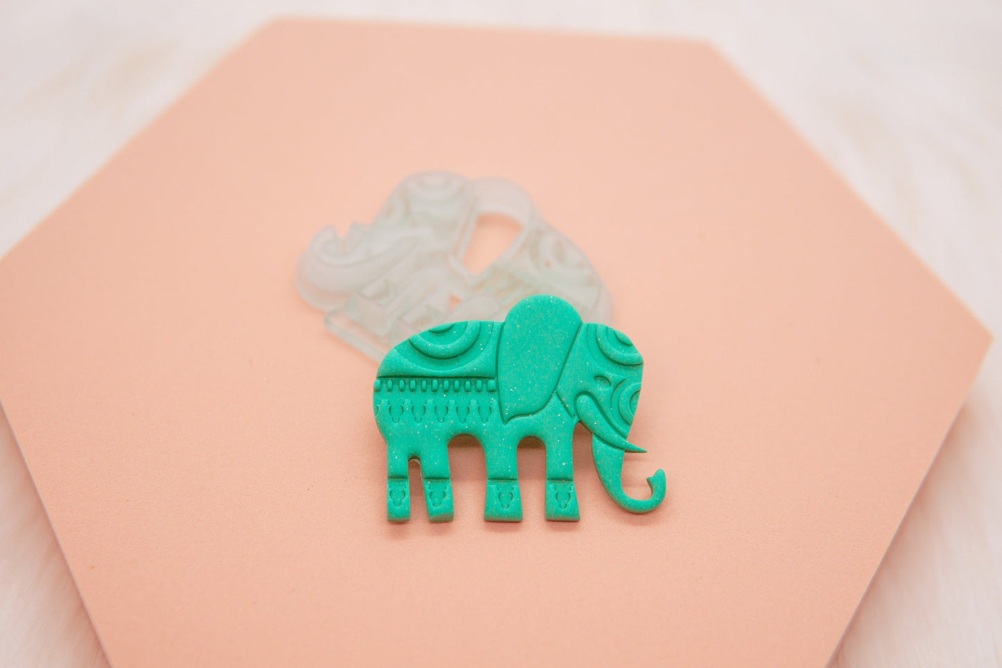 Mandala Elephant Polymer Clay Cutter, Elephant Clay Cutter, Clay Craft Tool, Shop.Rangeen Collab Cutter