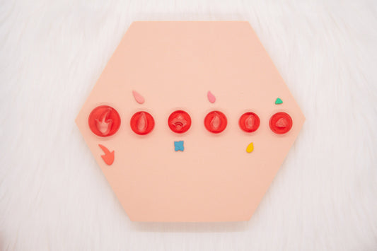 Motif Polymer Clay Micro Cutter Set, Motif Shaped Mini Clay Cutter, Clay Craft Tool, Shop.Rangeen Collab Cutter