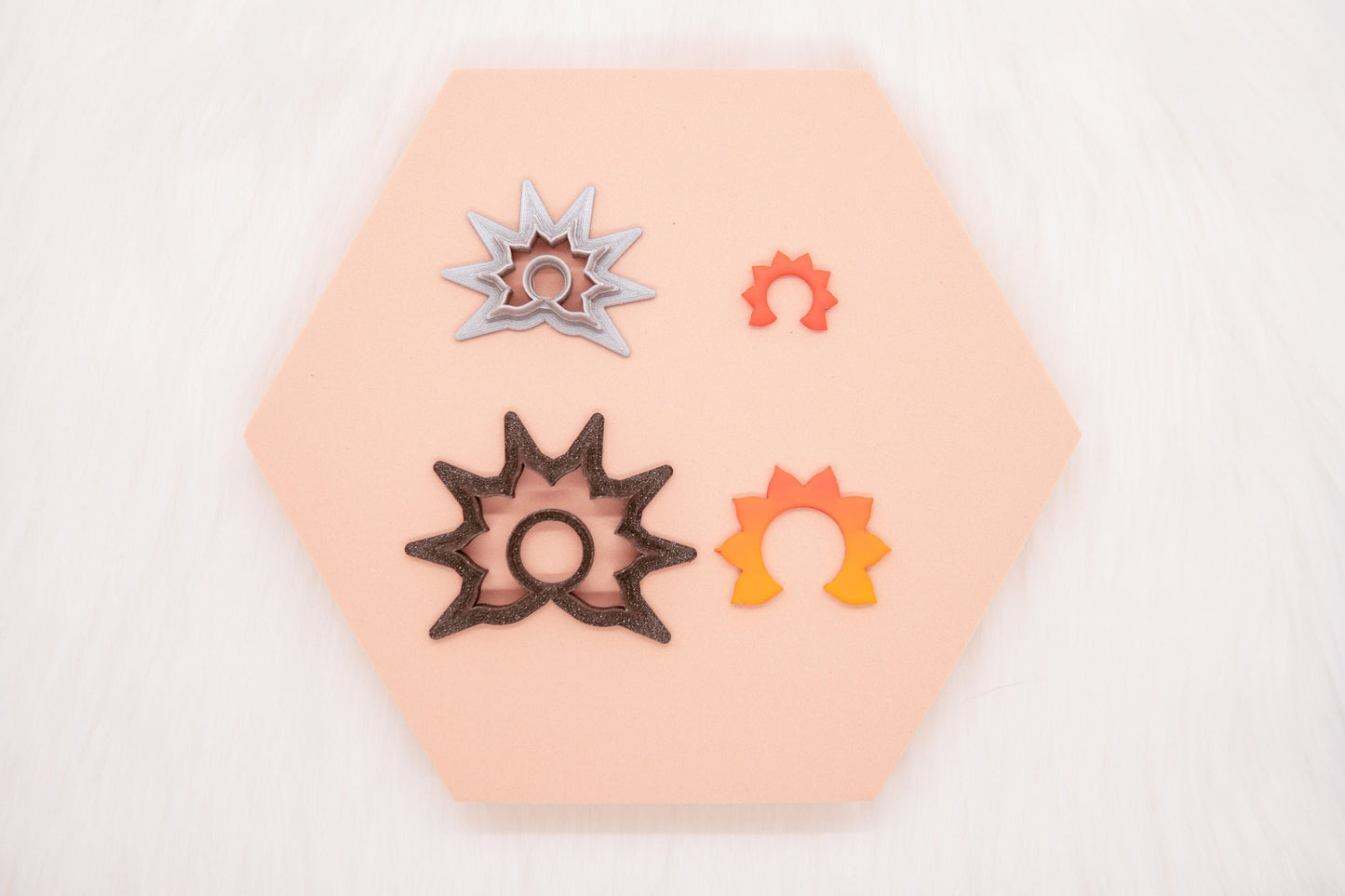 Sunburst Polymer Clay Cutter, Simple Mandala Shaped Clay Cutter, Clay Craft Tool, Shop.Rangeen Collab Cutter