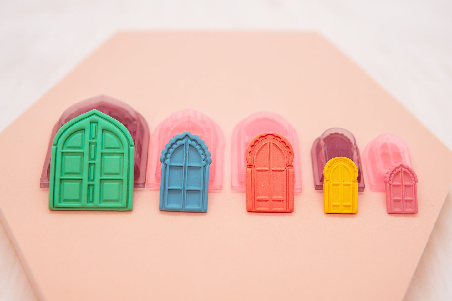 Taj Mahal Polymer Clay Cutter Set, Desi Doors Clay Cutter, Clay Craft Tool, Shop.Rangeen Collab Cutter