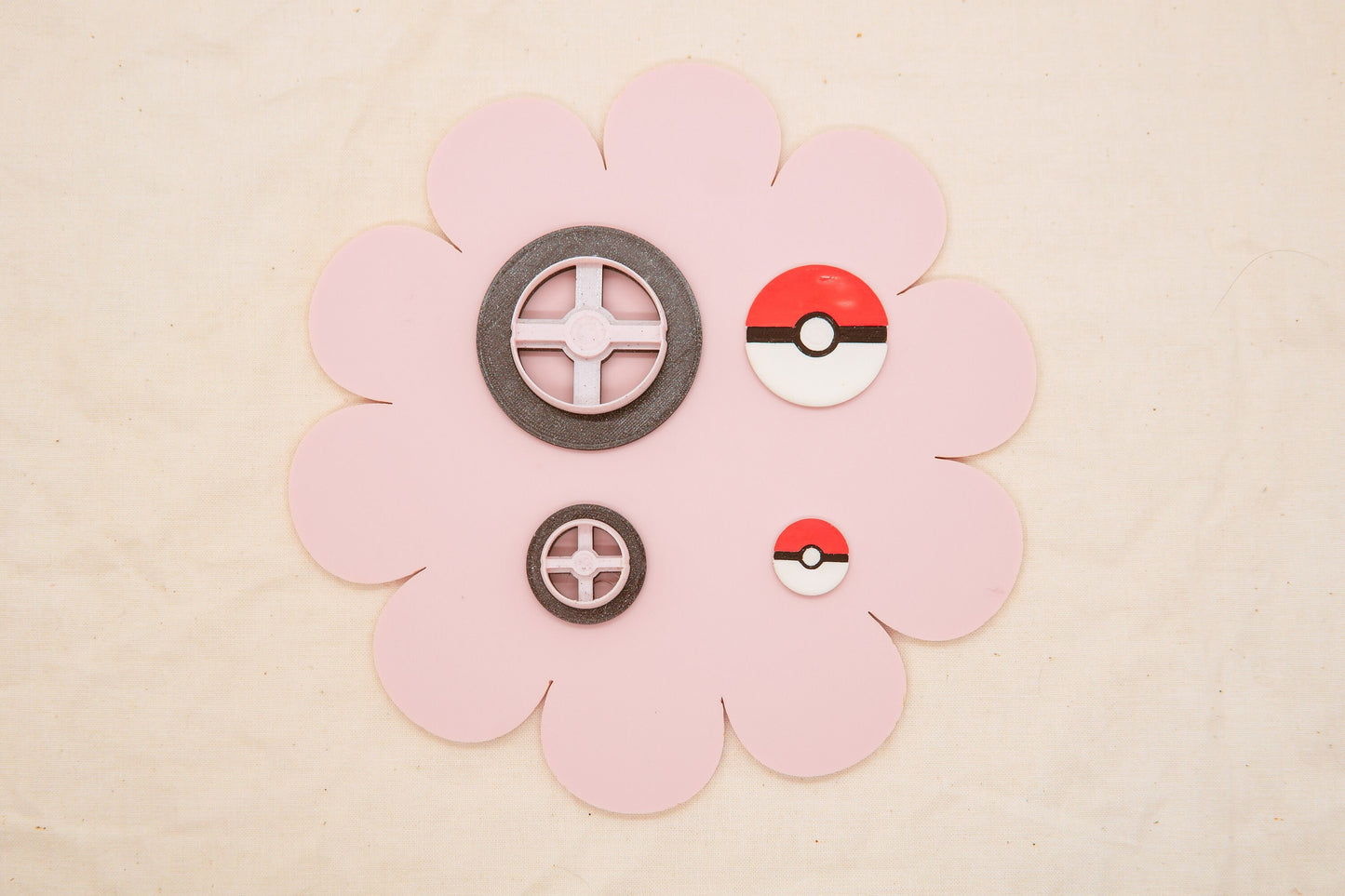 Pokeball Polymer Clay Cutter, 2000s Decade Craft Cutter, Pokemon Clay Tool