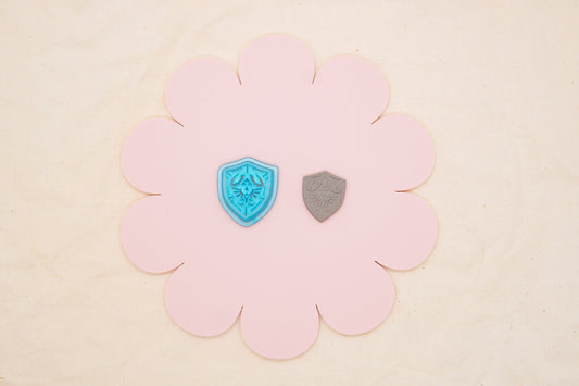 Zelda Hylian Shield Polymer Clay Cutter, 2000s Decade Craft Cutter, Video Game Clay Tool, HarlowAndSage Collab Polymer Clay Cutter
