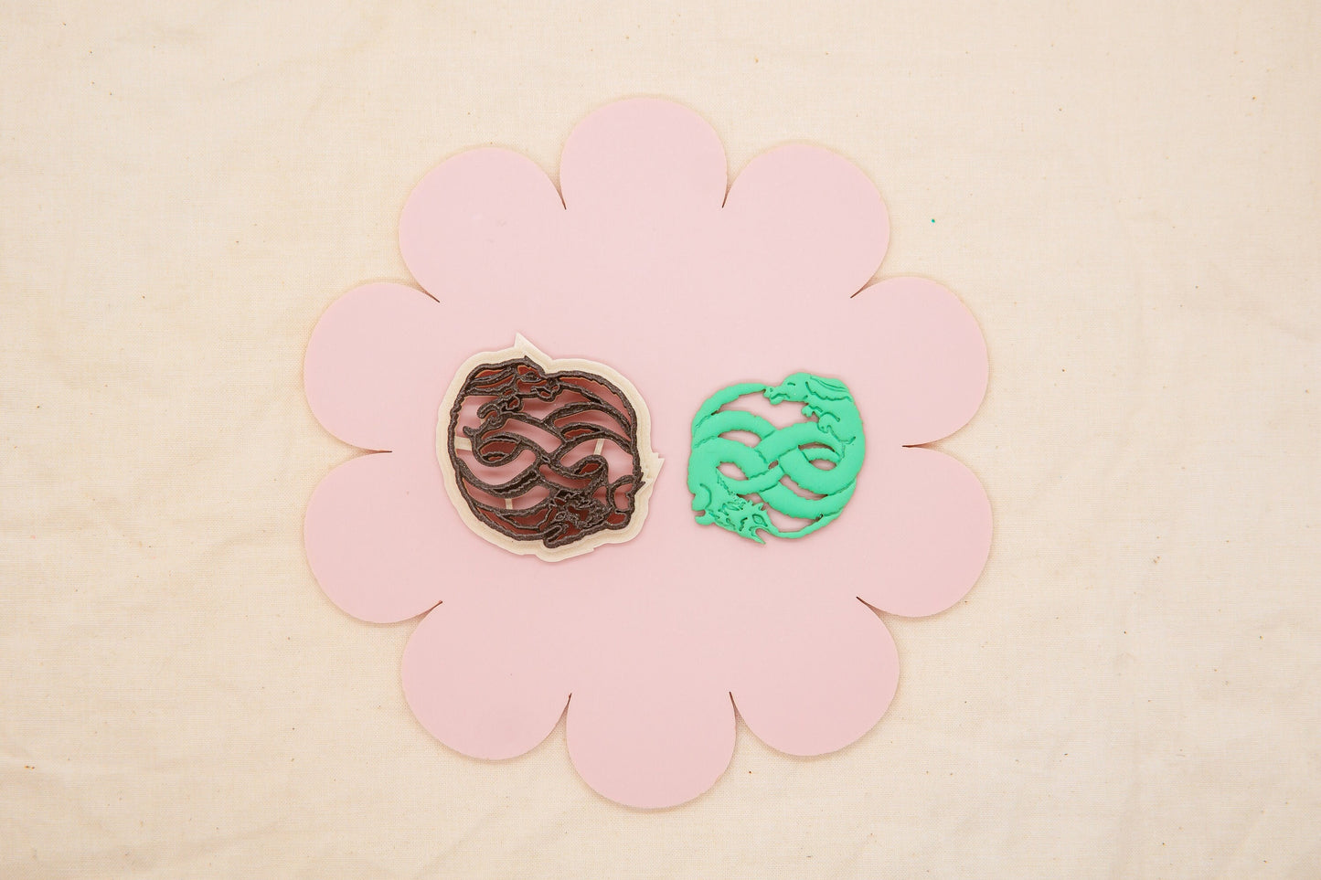 Never Ending Story Infinity Knot Polymer Clay Cutter, 1980's Decade Craft Cutter, Clay Tool, IsabellaEllisStudios Collab Polymer Clay Cutter